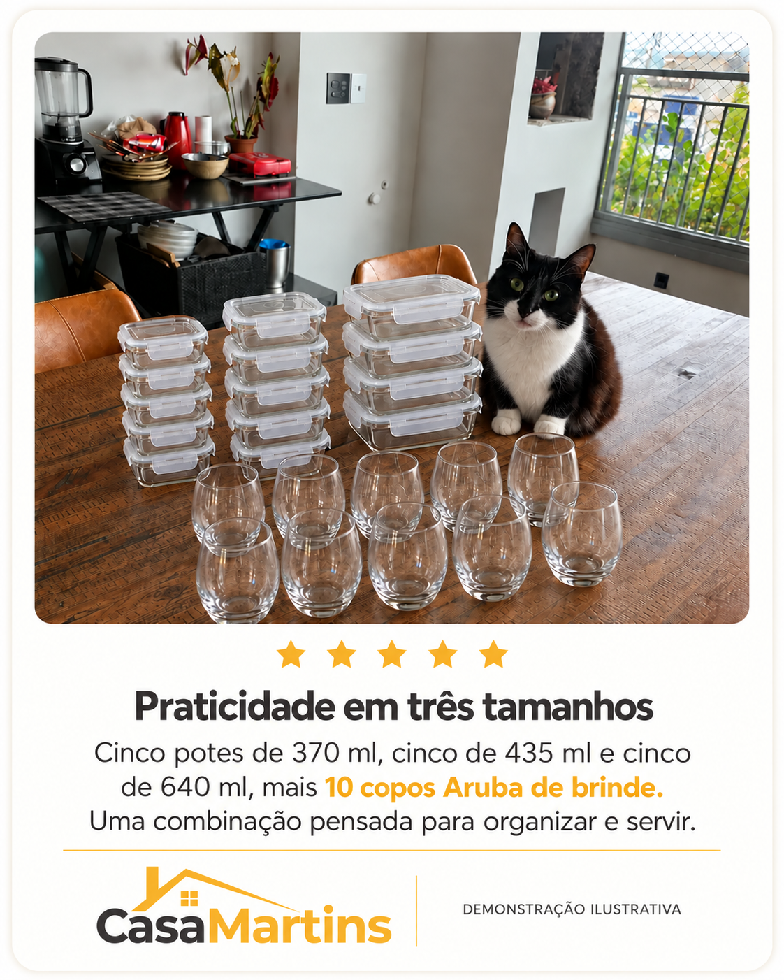 Descrição do kit de potes herméticos — parte 14