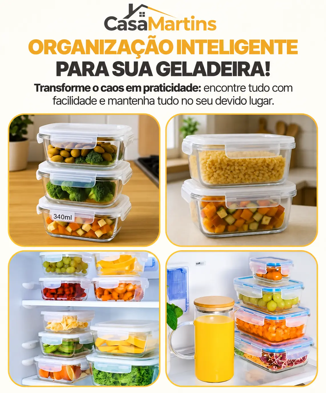 Descrição do kit de potes herméticos — parte 3